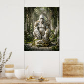 Marmor Gorilla Efeu Ruinen Poster (Küche)