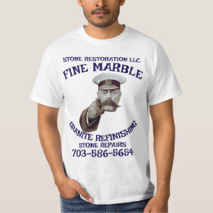 Marmor Granit Renovierung Reparatur 703-586-5654 V T-Shirt