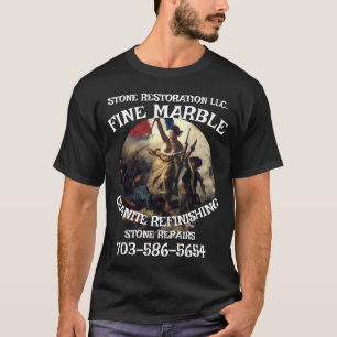 Marmor Granit Renovierung Reparatur 703-586-5654 V T-Shirt