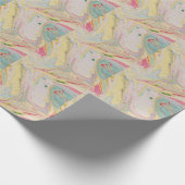 Marmor Granit Textur farbenfroh Geschenkpapier (Ecke)