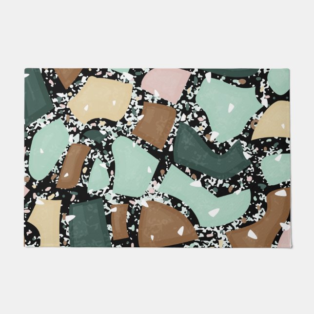 Marmor Granit Textur Fußmatte (Vorderseite)