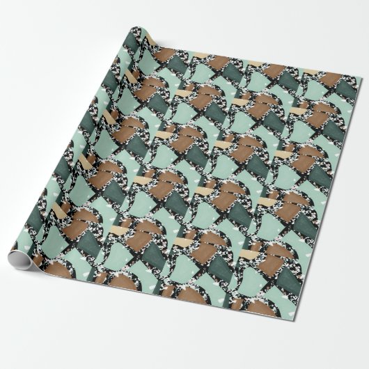 Marmor Granit Textur Geschenkpapier (Ungerollt)