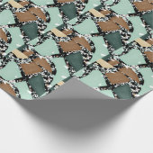 Marmor Granit Textur Geschenkpapier (Ecke)