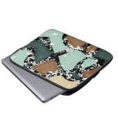 Marmor Granit Textur Laptopschutzhülle (Vorne Knopf)