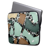 Marmor Granit Textur Laptopschutzhülle (Vorderseite Links)