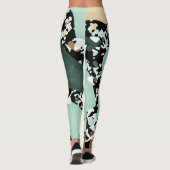 Marmor Granit Textur Leggings (Rückseite)