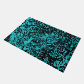 Marmor Granit Texture Blue Fußmatte (Schrägansicht)