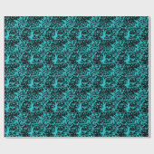Marmor Granit Texture Blue Geschenkpapier (Flach)