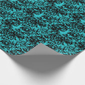 Marmor Granit Texture Blue Geschenkpapier (Ecke)