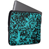Marmor Granit Texture Blue Laptopschutzhülle (Vorne Rechts)