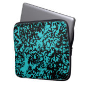 Marmor Granit Texture Blue Laptopschutzhülle (Vorderseite Links)