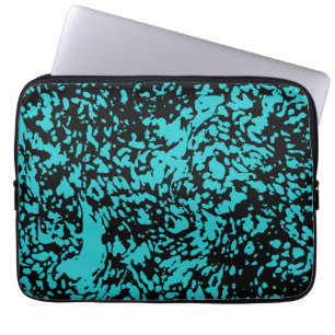 Marmor Granit Texture Blue Laptopschutzhülle