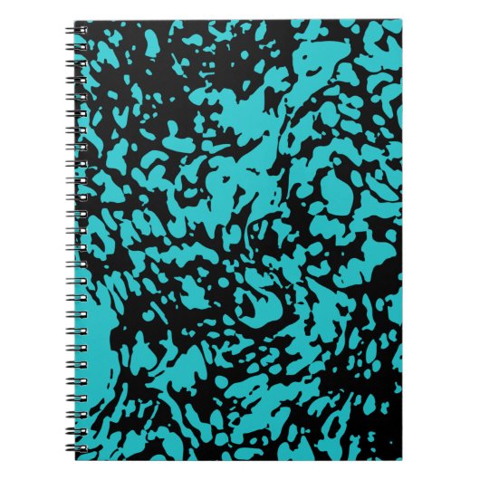 Marmor Granit Texture Blue Notizblock (Vorderseite)