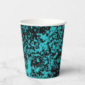 Marmor Granit Texture Blue Pappbecher (Rückseite)