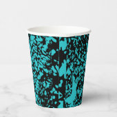 Marmor Granit Texture Blue Pappbecher (Rechts)