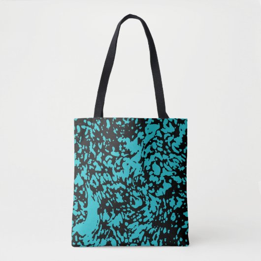 Marmor Granit Texture Blue Tasche (Vorderseite)