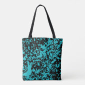 Marmor Granit Texture Blue Tasche (Rückseite)