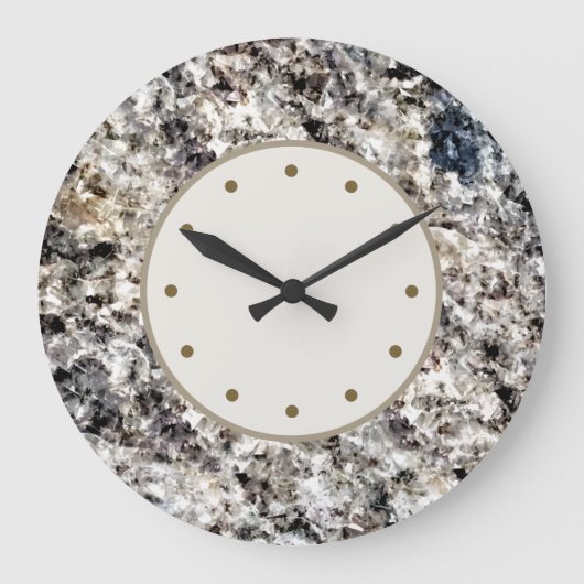 Marmor Granite Wohngestaltung Große Wanduhr (Vorderseite)