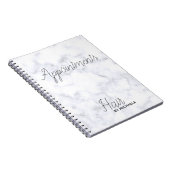 Marmor grau notizblock (Rechte Seite)