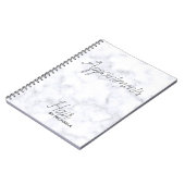 Marmor grau notizblock (Linke Seite)