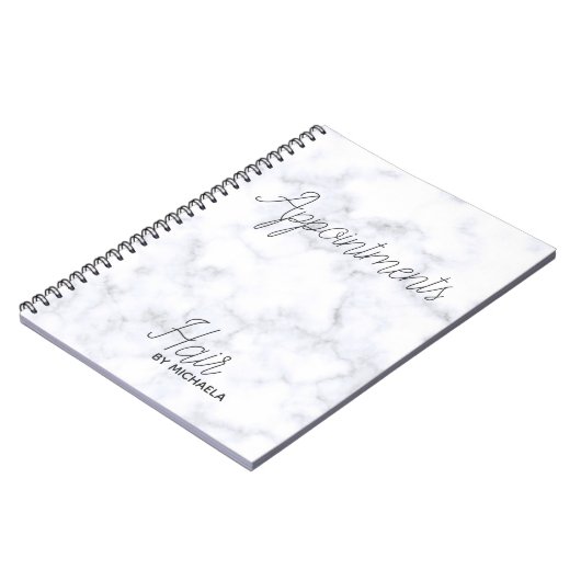 Marmor grau notizblock (Linke Seite)