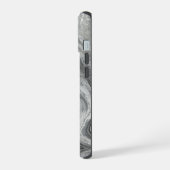 Marmor Gray Light einfache Hintergrund iPhone 15 Hülle (Linke Seite)