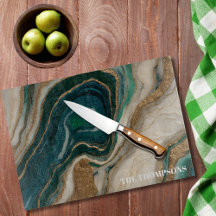 Marmor Grün Gold Glitter Elegant Personalisiert