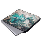 Marmor Handmade: Traditionelle Luxus Textur. Laptopschutzhülle (Vorne Knopf)
