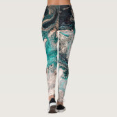 Marmor Handmade: Traditionelle Luxus Textur. Leggings (Rückseite)
