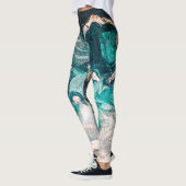 Marmor Handmade: Traditionelle Luxus Textur. Leggings (Links)