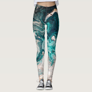 Marmor Handmade: Traditionelle Luxus Textur. Leggings