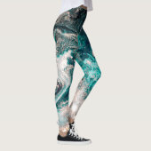 Marmor Handmade: Traditionelle Luxus Textur. Leggings (Rechts)