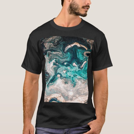 Marmor Handmade: Traditionelle Luxus Textur. T-Shirt (Vorderseite)