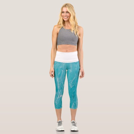 Marmor High Waisted Capris (Vorderseite)