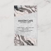 Marmor | Hintergrund | Koch Hat Knife Visitenkarte (Rückseite)