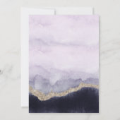 Marmor-Hochzeit der modernen Marine Einladung (Rückseite)