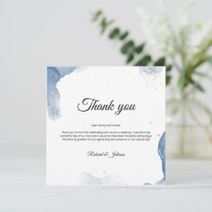 Marmor-Hochzeitseinladung Dankeschön-Karte Dankeskarte