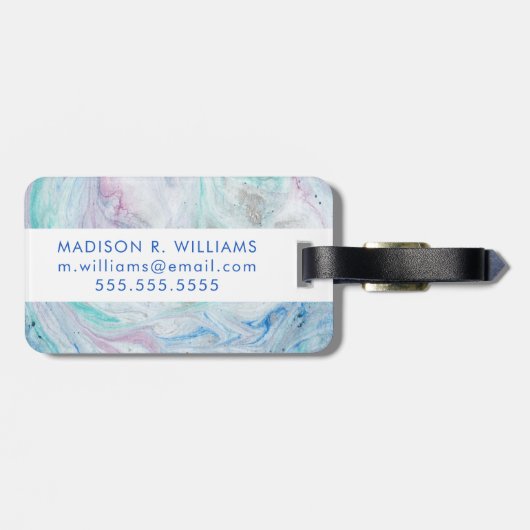 Marmor I Gepäckanhänger (Rückseite horizontal)