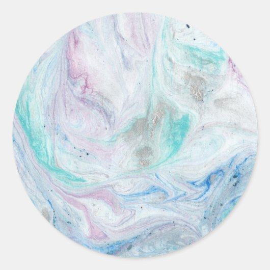 Marmor I Runder Aufkleber (Vorderseite)