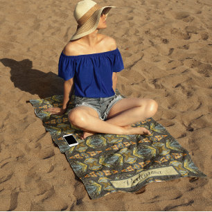 Marmor im marokkanischen Stil, anpassbar Strandtuch