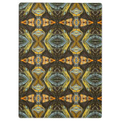 Marmor im marokkanischen Stil in flüssigen Farben Klemmbrett (Rückseite)