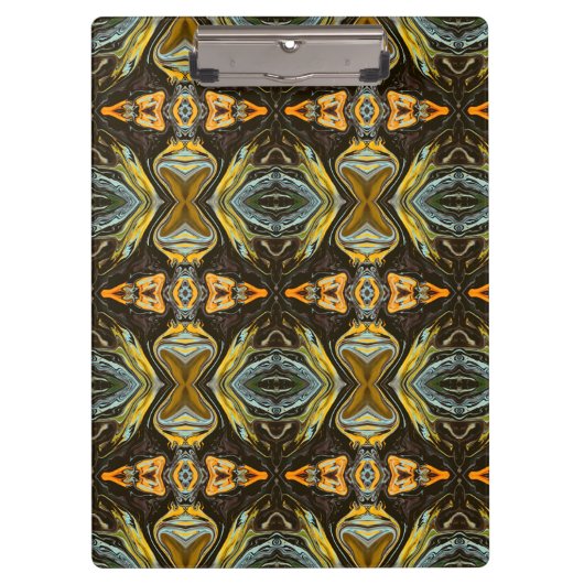 Marmor im marokkanischen Stil in flüssigen Farben Klemmbrett (Vorderseite)