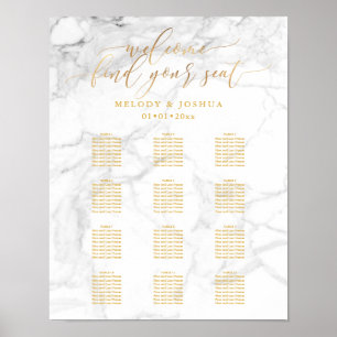 Marmor+Imitate Gold Script PixDezines Seating Char Poster