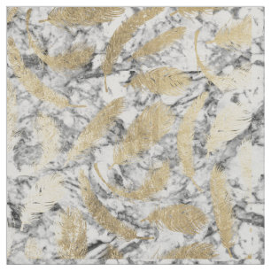 Marmor-Imitatgold des grauen Weiß des Chic Stoff