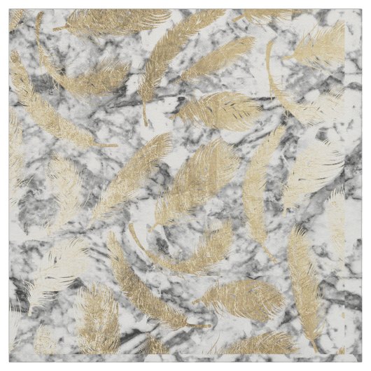 Marmor-Imitatgold des grauen Weiß des Chic Stoff (Muster)