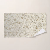 Marmor Ivory & Gold Glitzer Moderne Eleganz Badhandtuch Set (Handtuch)