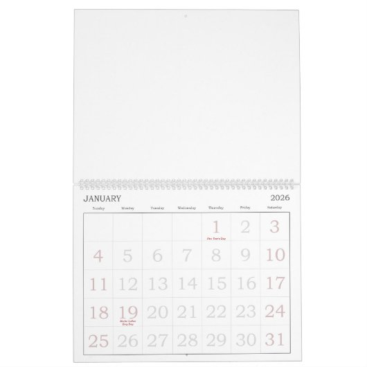 Marmor Kalender (Jan 2026)