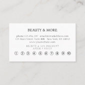 Marmor, Loyalität 10, Salon Visitenkarte (Rückseite)