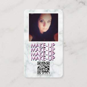 Marmor-Make-up-Salon QR-Code-Foto Visitenkarte