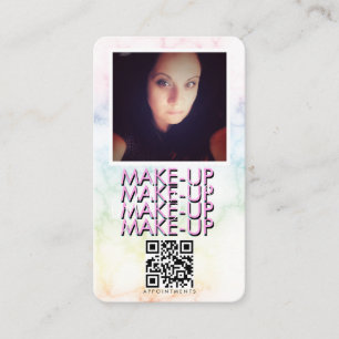 Marmor-Make-up-Salon QR-Code-Foto Visitenkarte